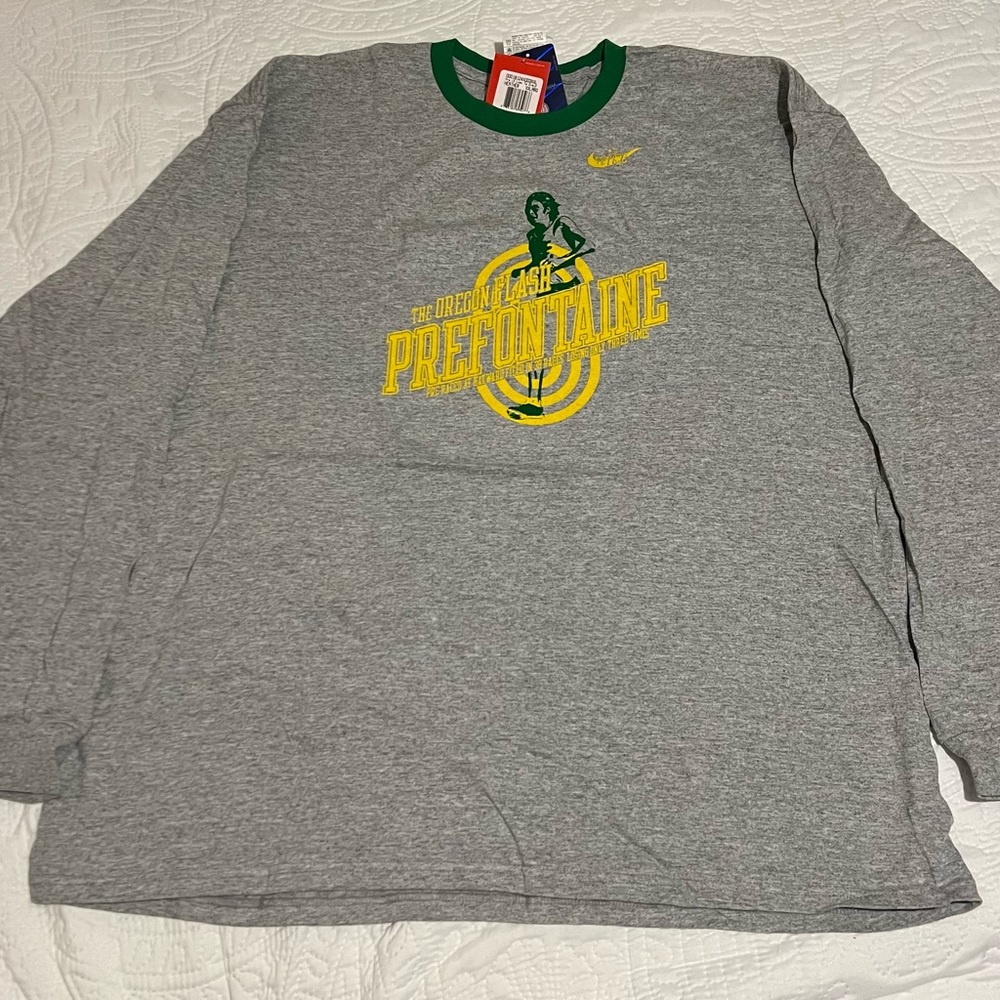 NIKE PREFONTAINE LONG SLEEVE T-SHIRT SZ 2XL NEW NWT PRE STEVE FONTAINE OREGON